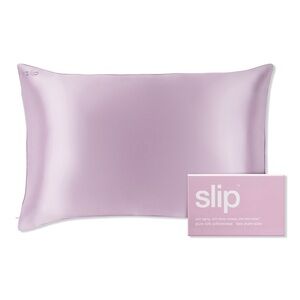 SLIP SILK 100% Pure Momme Silk QUEEN PILLOWCASE in Wildflower (Pink) NEW IN BOX!